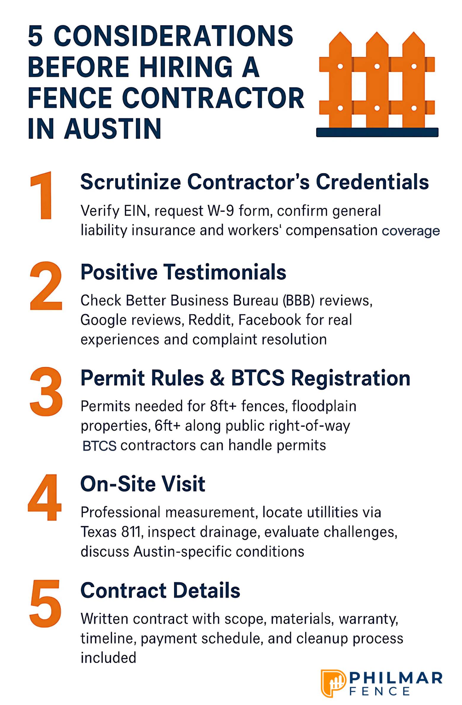 fence contractor in Austin